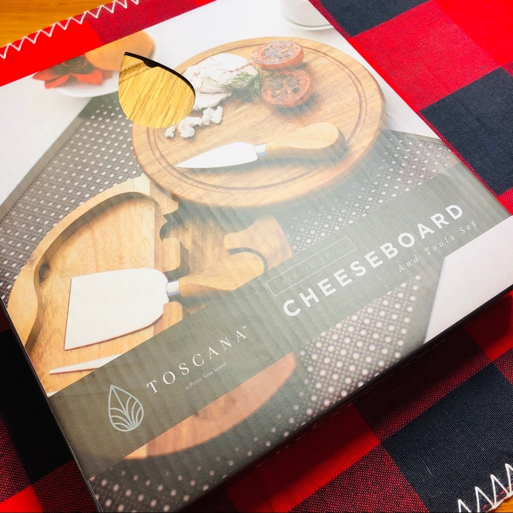 🌿Deluxe Cheese Board Set Acacia Wood - Picture 7 of 16